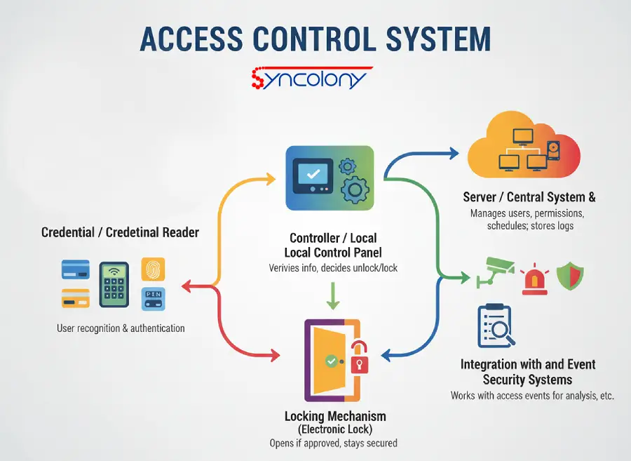 access control elements and parts
