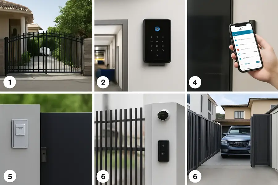 6 Types of Residential Gate Access Systems/6 types de systèmes de contrôle d’accès pour portails résidentiels